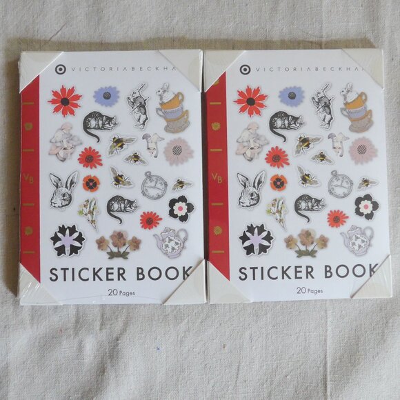 NWT Set of Two Victoria Beckham for Target Sticker Books - Picture 2 of 9